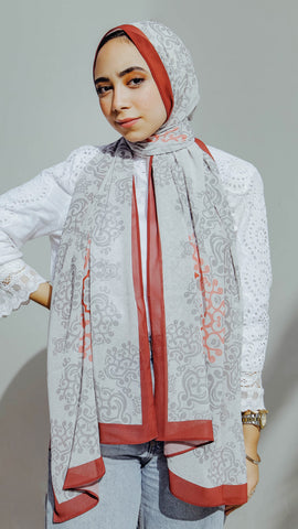 Grey Damask